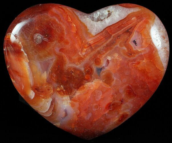 Colorful Carnelian Agate Heart #59496